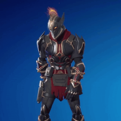 A Knight With A Helmet And Chains Around His Waist GIF