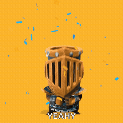 A Knight With His Arms Outstretched And The Words You Are The Best Yeahy GIF