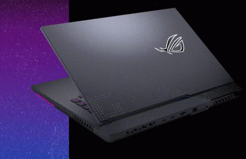 A Laptop That Has The Letter G On The Back GIF