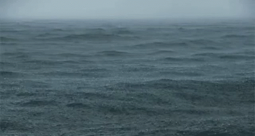 Waves Crashing On Large Body Of Water GIF