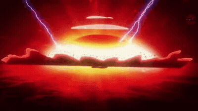 A Large Explosion With Lightning Coming Out Of It GIF