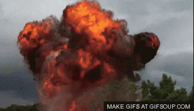 A Large Explosion With The Words Make Gifs At Gifsoup.com Underneath It GIF