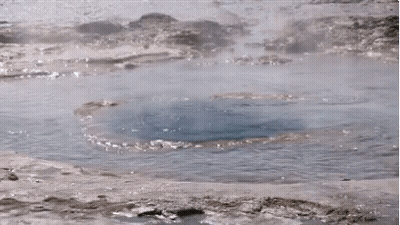 A Large Hole In The Middle Of A Body Of Water . GIF