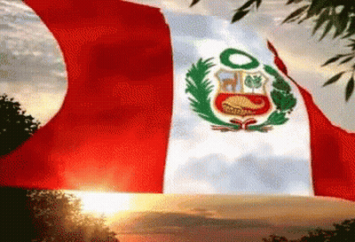 A Large Red White And Green Flag Is Flying In The Wind GIF