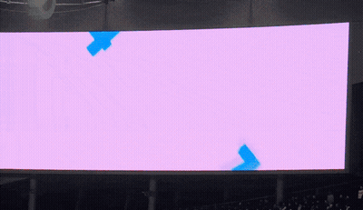 A Large Screen Displays The Number 47 On It GIF