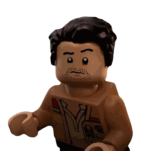 A Lego Figure With A Beard And A Shirt That Says Y On It Sticker