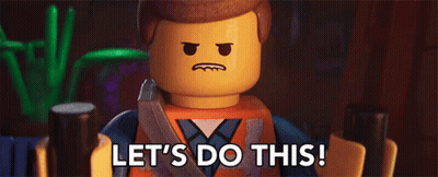 A Lego Man Says Let 'S Do This GIF
