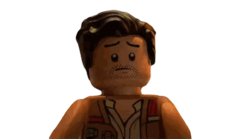 A Lego Man With A Beard And A Tattoo On His Chest Has A Surprised Look On His Face Sticker