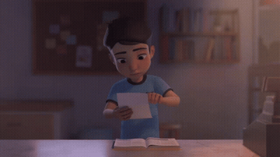 A Letter From The Pilot Academy Administration Is Being Held By Someone GIF