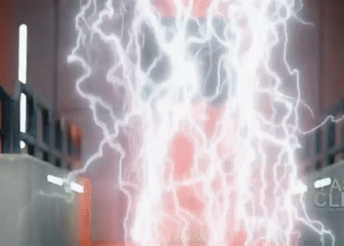 A Lightning Bolt Is Coming Out Of A Cartoon Network Advertisement GIF