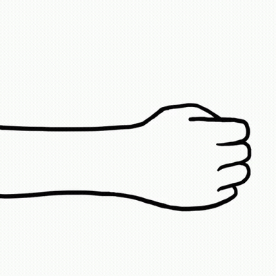A Line Drawing Of A Hand Giving A Thumbs Up GIF