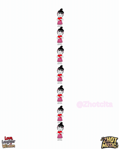A Line Of Cartoon Characters With The Words Listen To " Pumpkin - Zhot " On The Bottom GIF