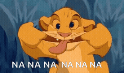 A Lion From The Lion King Making A Funny Face With Its Tongue Out . GIF