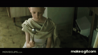 A Little Girl Is Holding A Spoon In Her Hand And The Website Says Make A Gif.com On The Bottom GIF