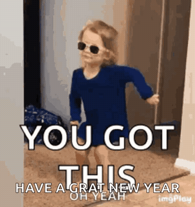 A Little Girl Wearing Sunglasses Is Walking Through A Doorway And Says `` You Got This '' . GIF