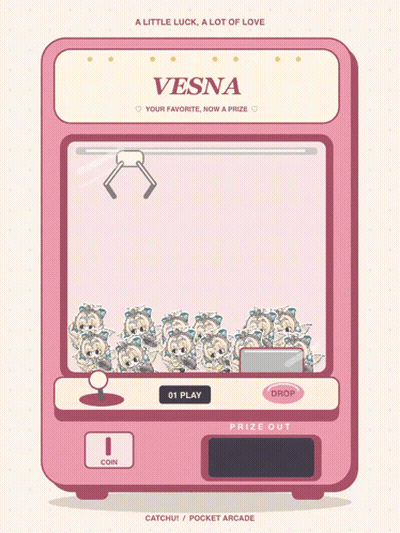 A Little Luck A Lot Of Love Vesna Prize Catch Pocket Arcade GIF