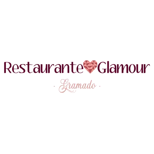 A Logo For A Restaurant Called Restaurante Glamour Gramado Sticker