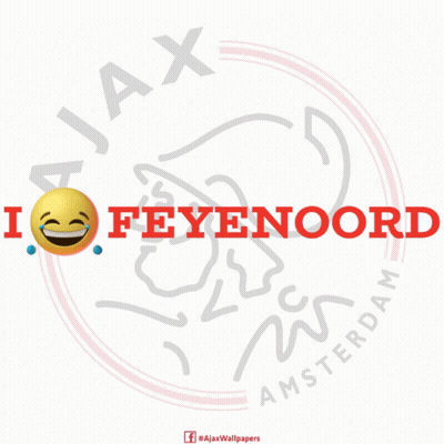 A Logo For Ajax Amsterdam With A Smiley Face On It GIF