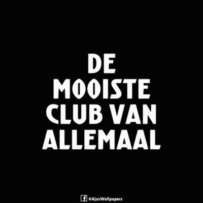 A Logo For Amst Football Club Ajax With A Drawing Of A Man Kicking A Soccer Ball GIF