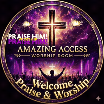 A Logo For An Amazing Access Worship Room GIF