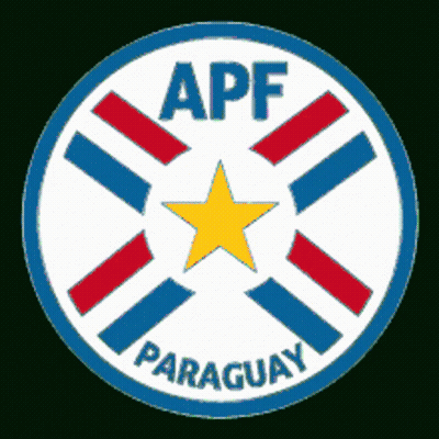 A Logo For Apf Paraguay With A Yellow Star In The Middle GIF