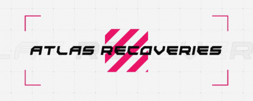 Atlas Recoveries Logo With Pink Stripe GIF