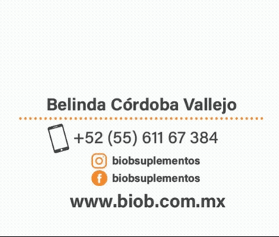 A Logo For Belinda Cordoba Vallejo With A Phone Number And Website GIF