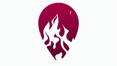 A Logo For Dein-Heizungs Bauer.de With A Red Circle With A Fire GIF