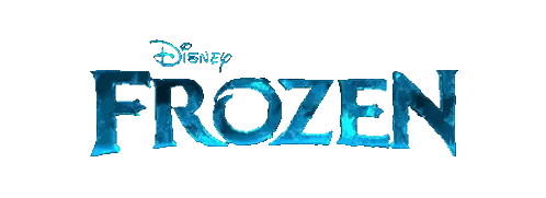 A Logo For Disney 'S Frozen Is Shown Sticker