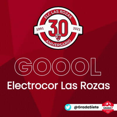 A Logo For Elc Las Rozas With The Number 30 GIF