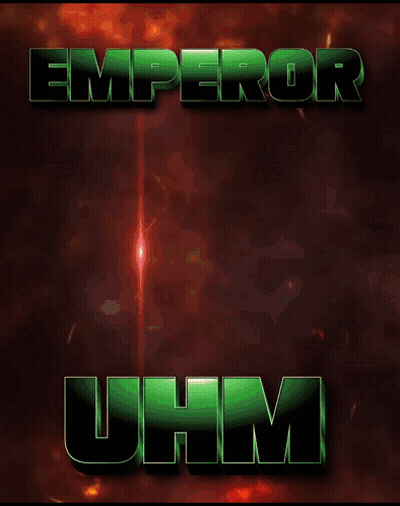 A Logo For Emperor Uhm With A Horse GIF