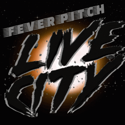 A Logo For Fever Pitch Live City Shows A Planet In Space GIF