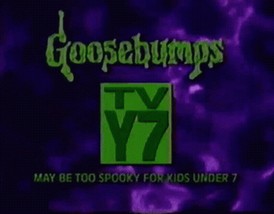 A Logo For Goosebumps Tv Y7 May Be Too Spooky For Kids Under 7 GIF