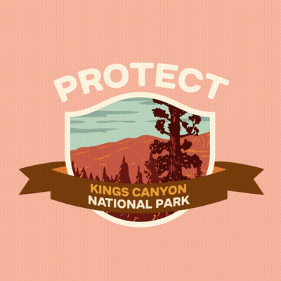 A Logo For Kings Canyon National Park Says Protect GIF