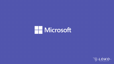 A Logo For Microsoft Teams Is Displayed On A Blue Background GIF
