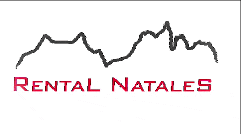 A Logo For Rental Natales With A Drawing Of A Mountain GIF