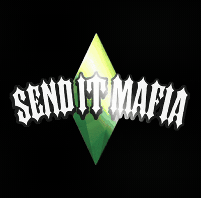 A Logo For Send It Mafia Has A Green Diamond GIF