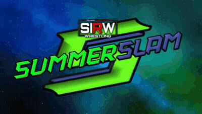 A Logo For Sirw Wrestling Says Summer Slam GIF