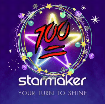 A Logo For Starmaker Your Turn To Shine With A Star In The Middle GIF