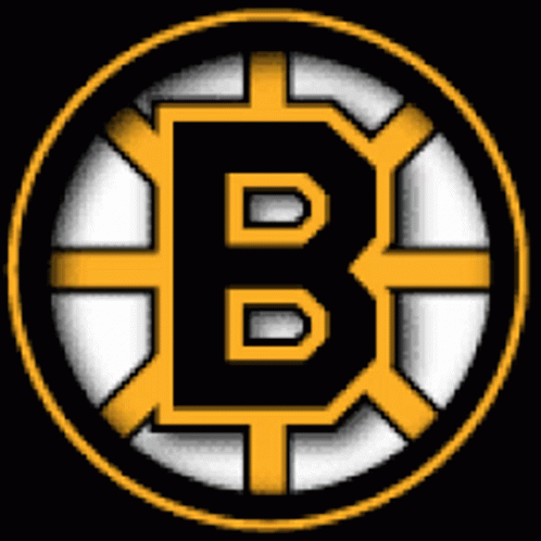 A Logo For The Boston Bruins With The Letter B In The Middle GIF