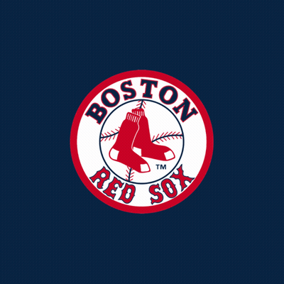 A Logo For The Boston Red Sox Shows A Pair Of Red Socks GIF
