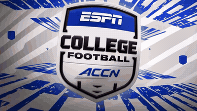 A Logo For The Espn College Football League GIF