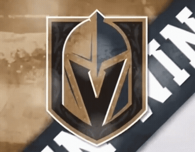 A Logo For The Golden Knights Is Shown On A Banner GIF