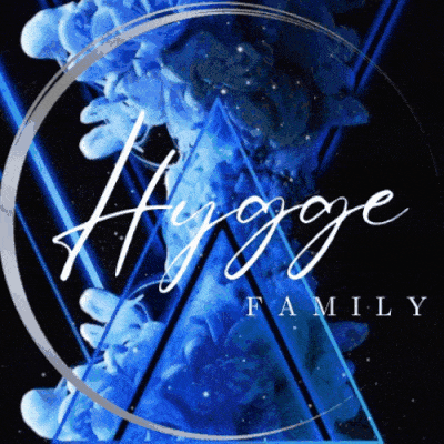 A Logo For The Hygge Family Shows A Circle And Triangles GIF
