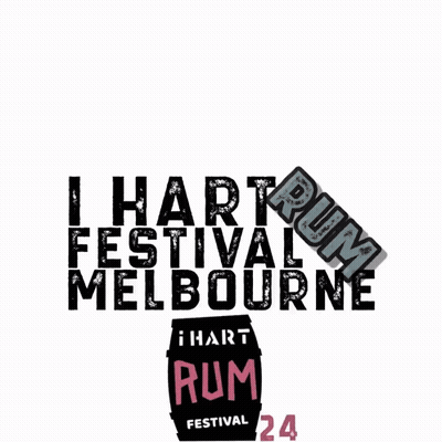 A Logo For The I Hart Festival Melbourne Rum Festival GIF