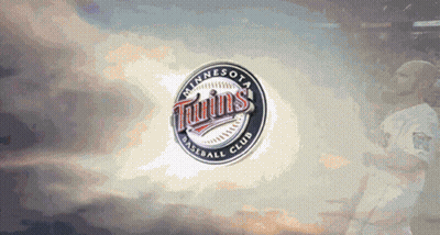 A Logo For The Minnesota Twins Baseball Club Is Displayed GIF