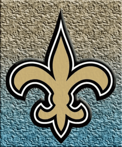 A Logo For The New Orleans Saints Is Displayed GIF