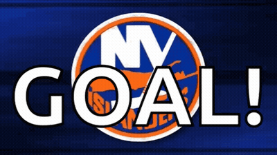 A Logo For The New York Islanders With The Word Goal GIF