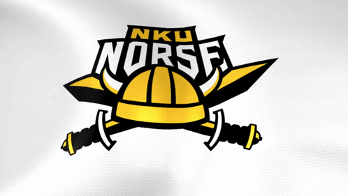 A Logo For The Nku Norse Basketball Team Is Shown GIF
