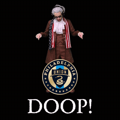 A Logo For The Philadelphia Union With A Snake On It GIF